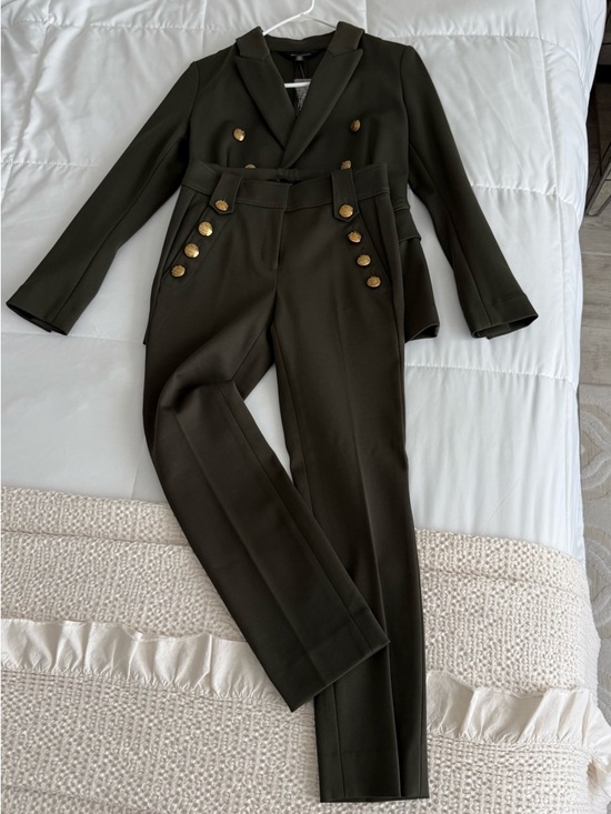 Milly Pants - White House Black Market High-Waist Tailored Trousers and Jacket